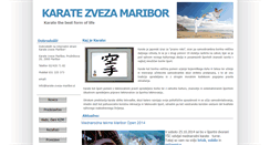 Desktop Screenshot of karate-zveza-maribor.si