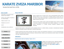Tablet Screenshot of karate-zveza-maribor.si